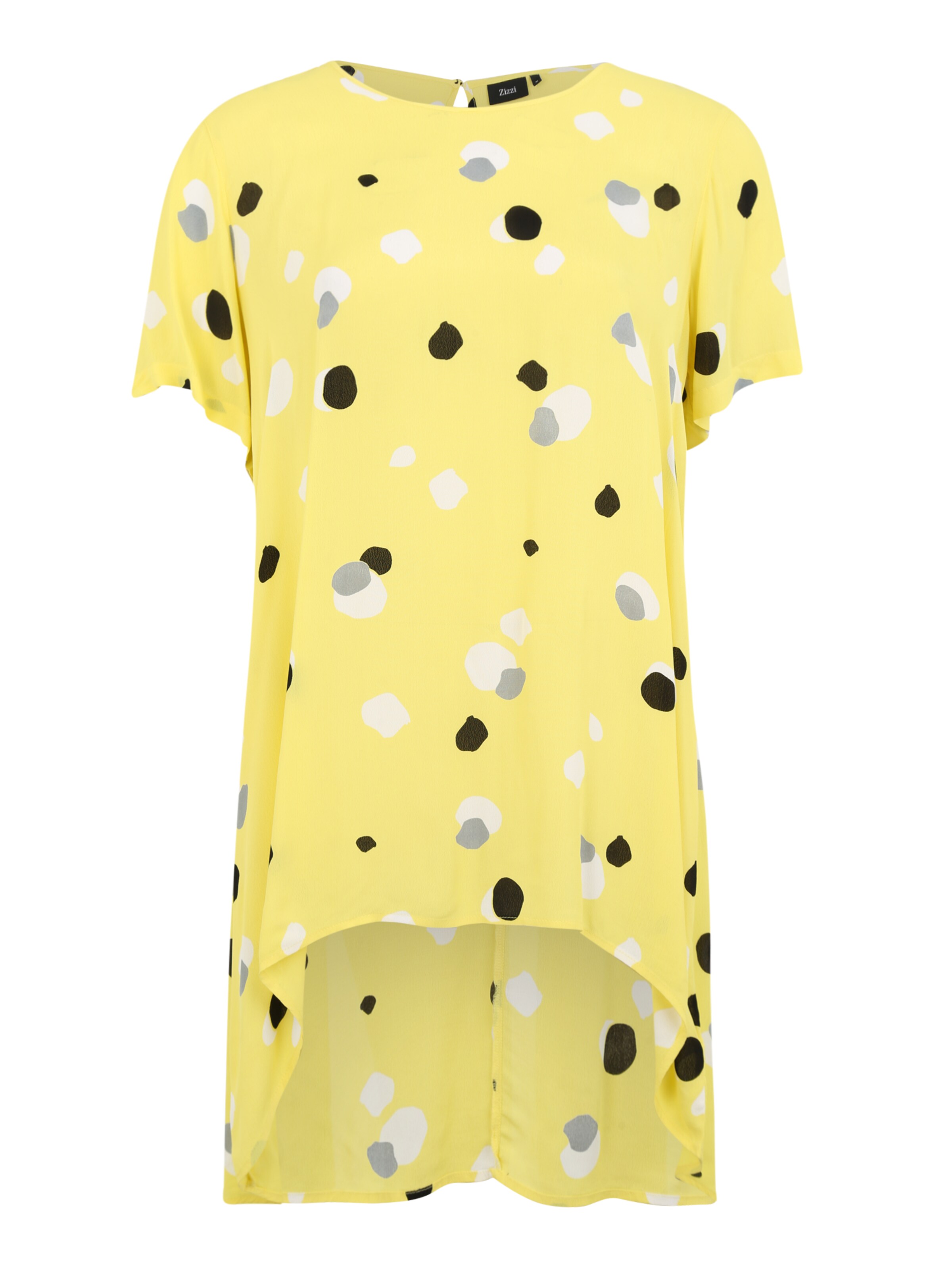 Zizzi - Blouse 'MKALEB' in de kleur Geel