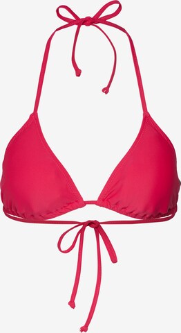 CHIEMSEE Triangle Bikini Top in Pink: front