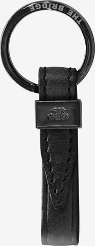 The Bridge Key Ring in Black: front