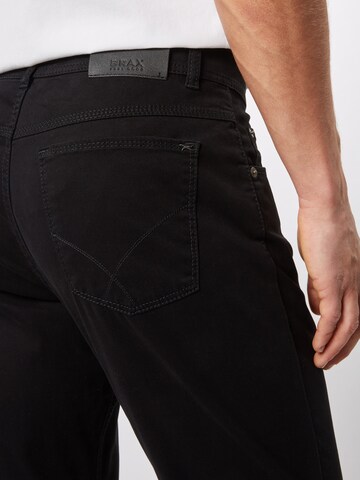 BRAX Regular Pants 'Cooper Fancy' in Black