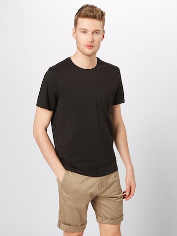 T-Shirt TOM TAILOR en noir : devant