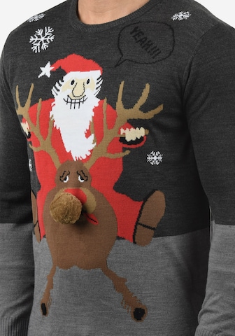 BLEND Pullover 'Rudolph' in Grau