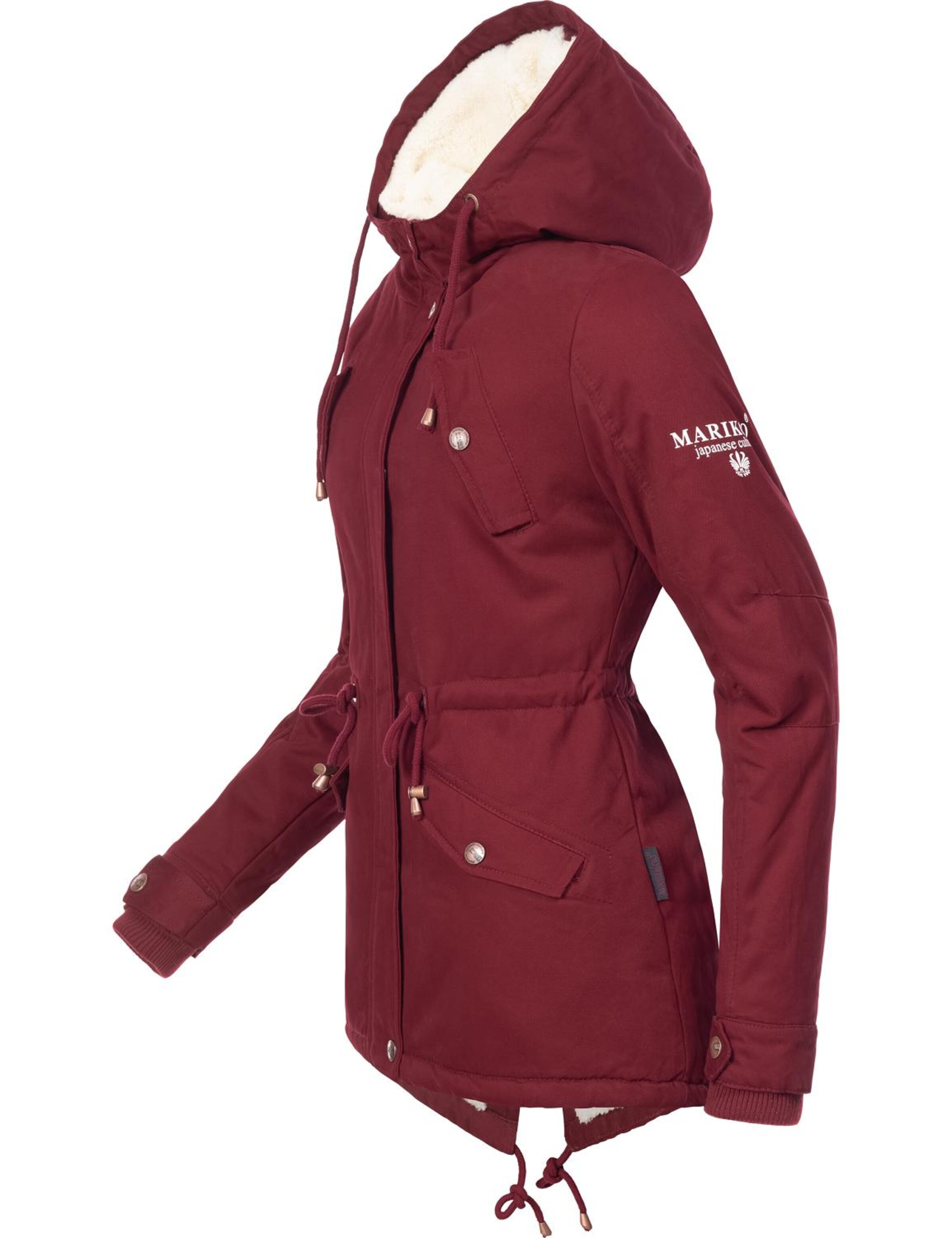 MARIKOO Winterparka 'Manolya' in Rot