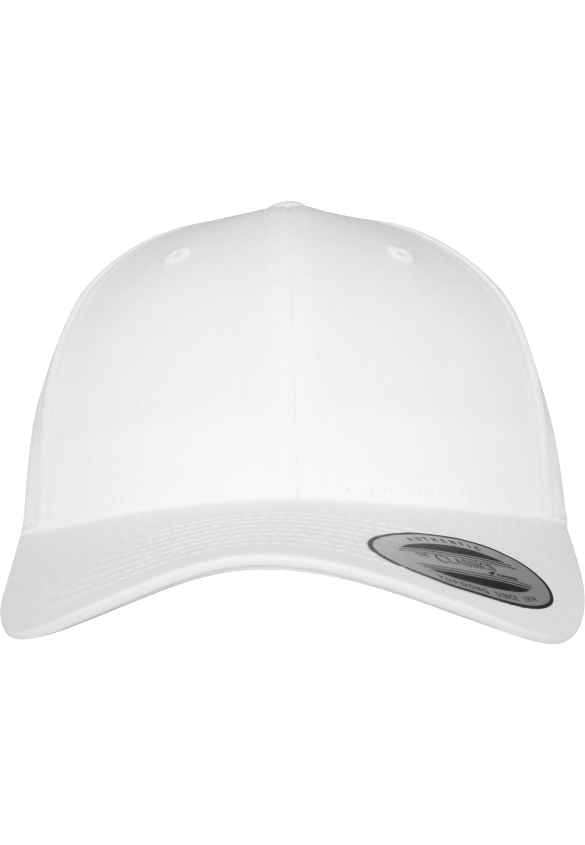 Cappello da baseball di Flexfit in bianco