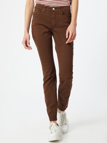 Skinny Jean 'Dream' MAC en marron : devant