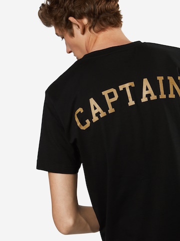 MT Men قميص 'Captain' بلون أسود