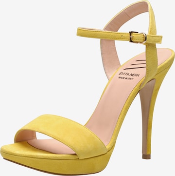 EVITA Strap Sandals in Yellow: front