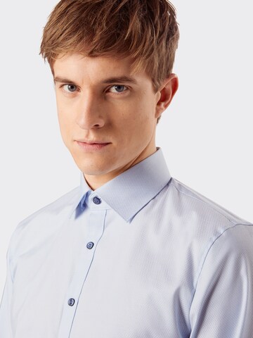 OLYMP Slim Fit Hemd 'No. 6' in Blau