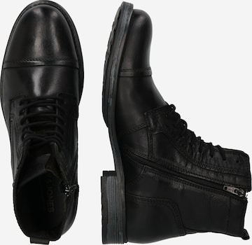 JACK & JONES Lace-Up Boots 'Russel' in Black: side