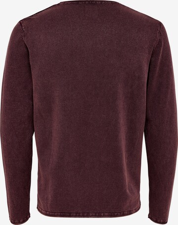 Only & Sons Regular Fit Pullover 'GARSON' in Rot