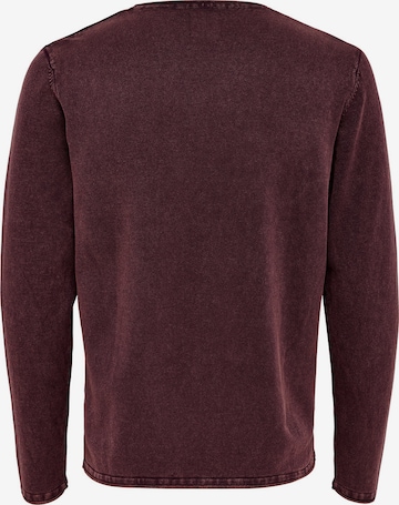 Only & Sons Regular fit Sweater 'GARSON' in Red