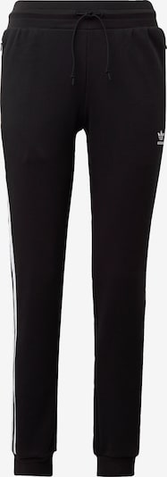 Pantaloni ' Cuffed' ADIDAS ORIGINALS pe negru / alb, Vizualizare produs