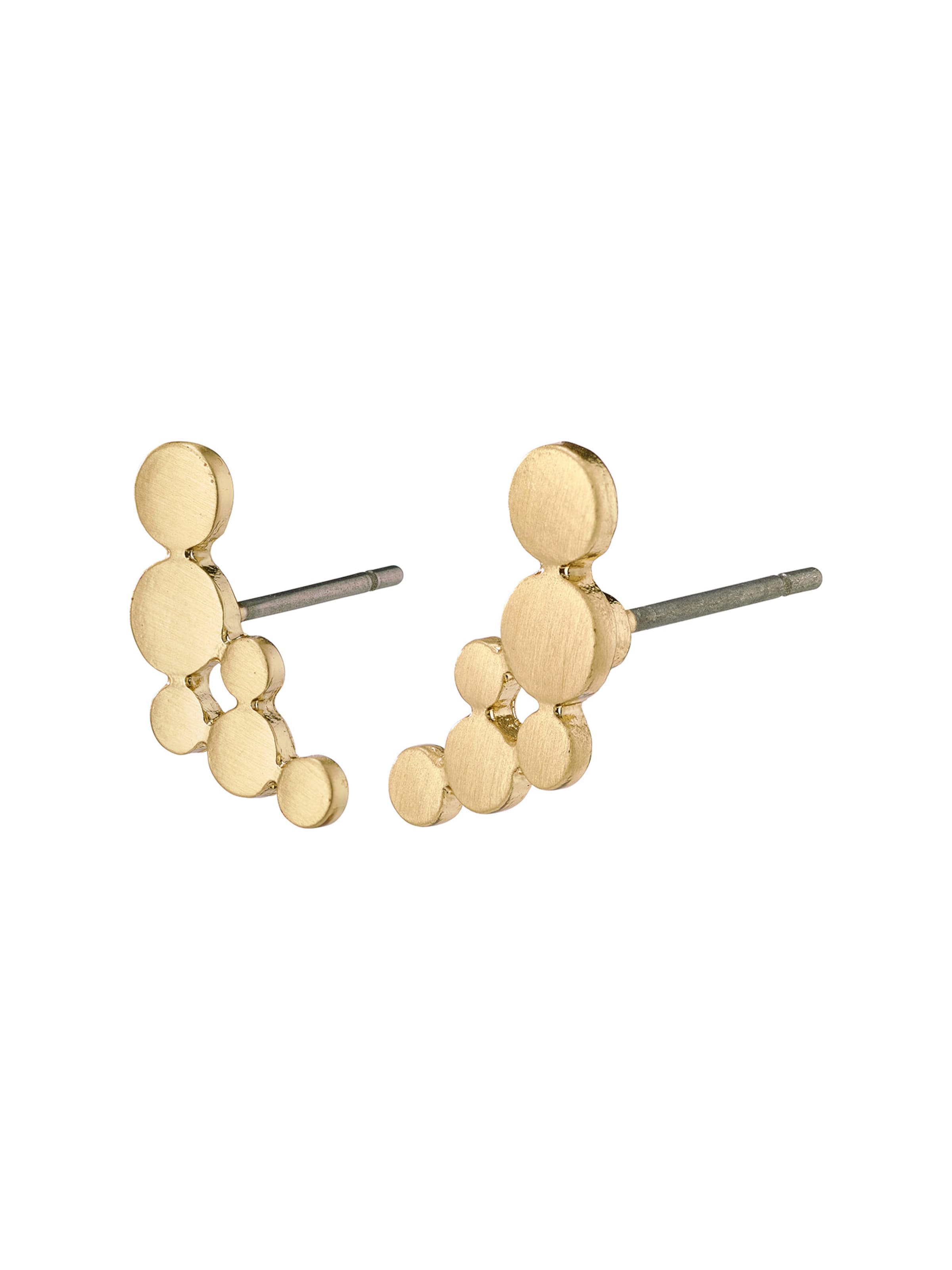 Pilgrim Náušnice 'Leah' - Zlatá: predná strana