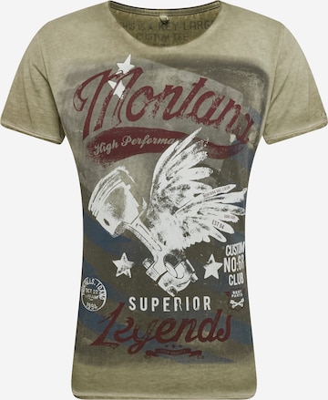 Key Largo Shirt 'Montana' in Groen: voorkant