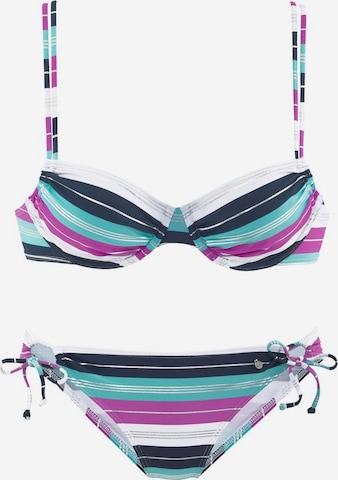 s.Oliver Balconette Bikini in Mixed colours: front