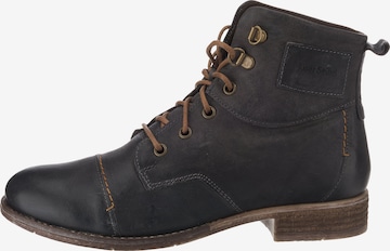 JOSEF SEIBEL Lace-Up Ankle Boots 'Sienna' in Grey