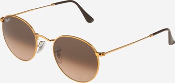 Ray-Ban Sonnenbrille 'Round metal' in Bronze