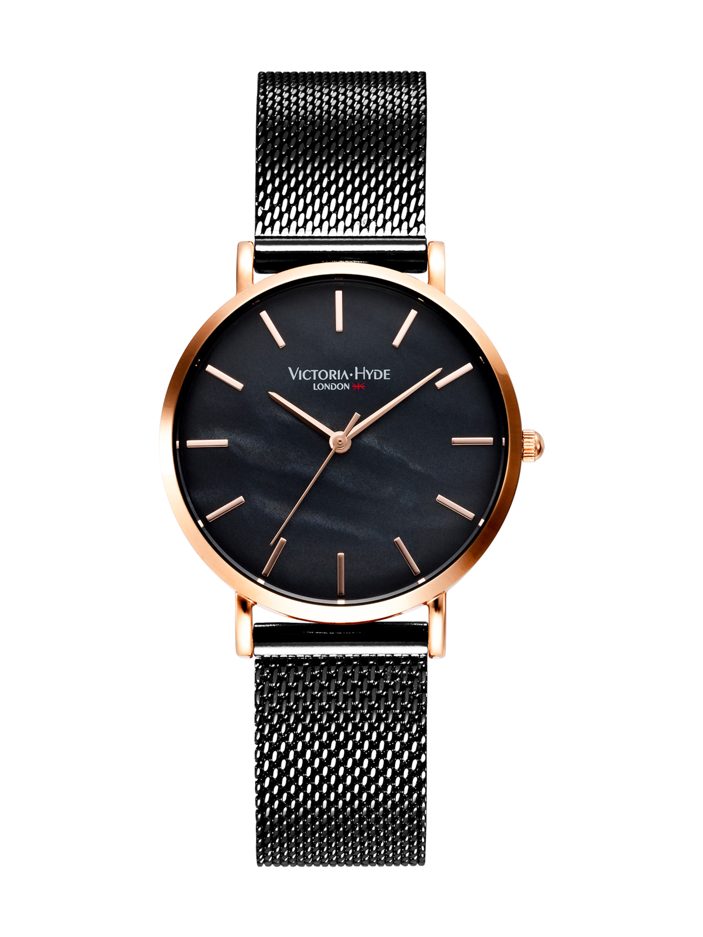 Orologio analogico 'Seven Sisters' di Victoria Hyde in nero: frontale