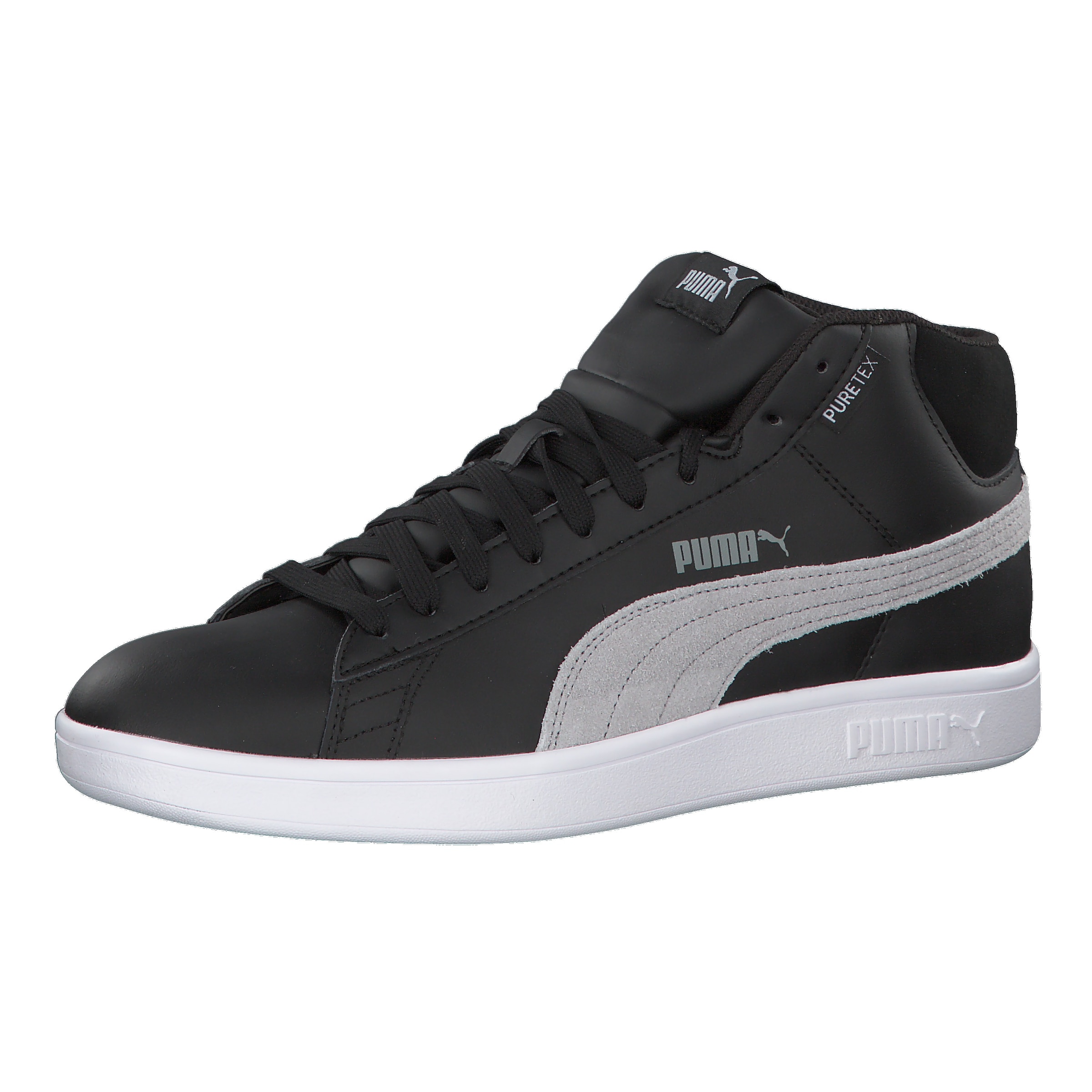 PUMA - Sneakers hoog 'Smash v2 Mid PureTEX' in de kleur Grijs