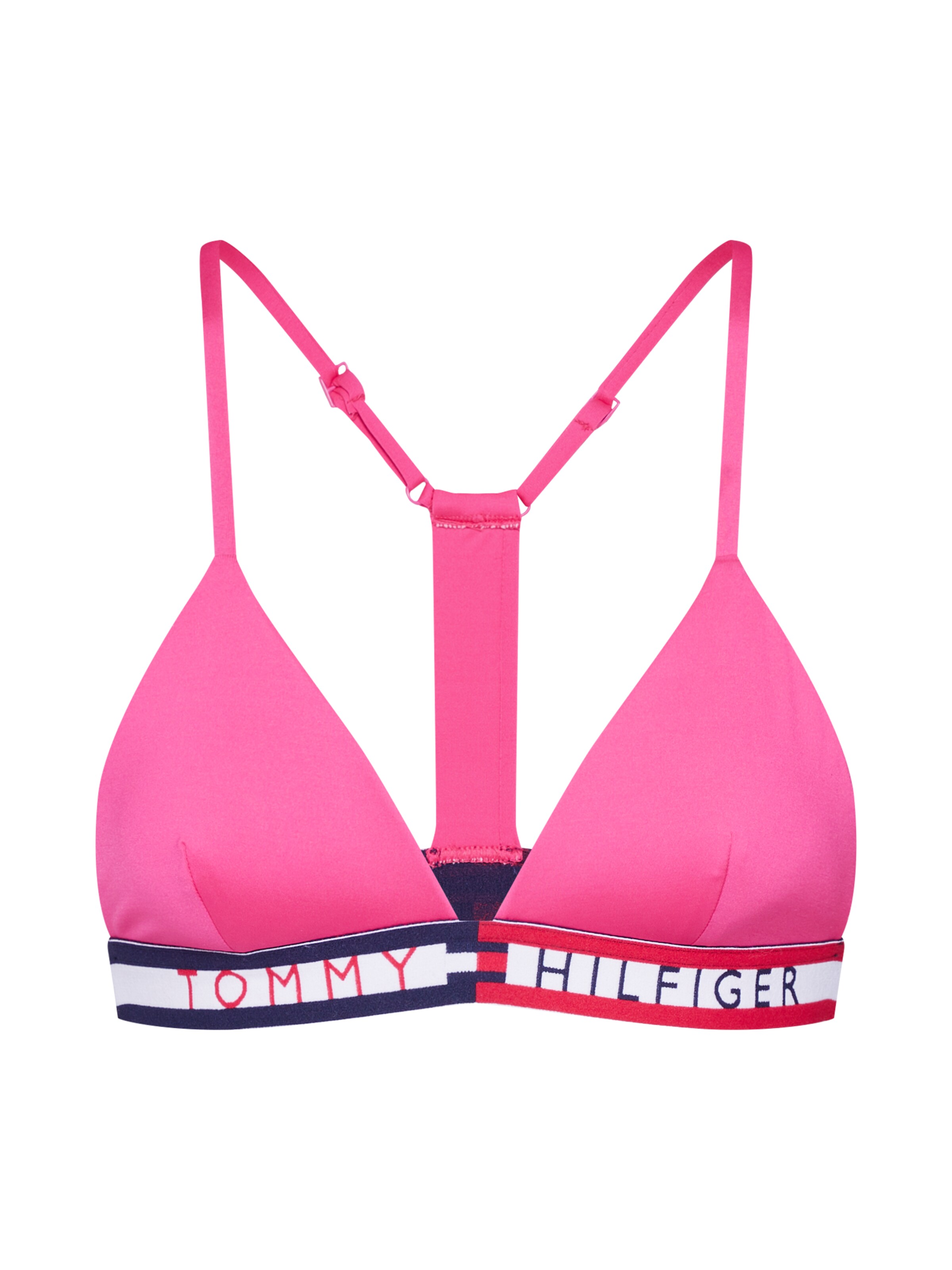 Tommy Hilfiger Underwear - Bikinitop 'TRIANGLE FIXED' in de kleur Fuchsia