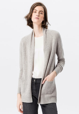 Peter Hahn Knit Cardigan in Grey: front