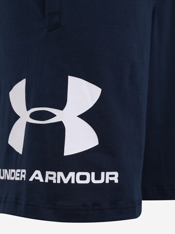 Regular Pantalon de sport UNDER ARMOUR en bleu