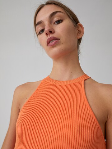 EDITED Pletené šaty 'India' - oranžová