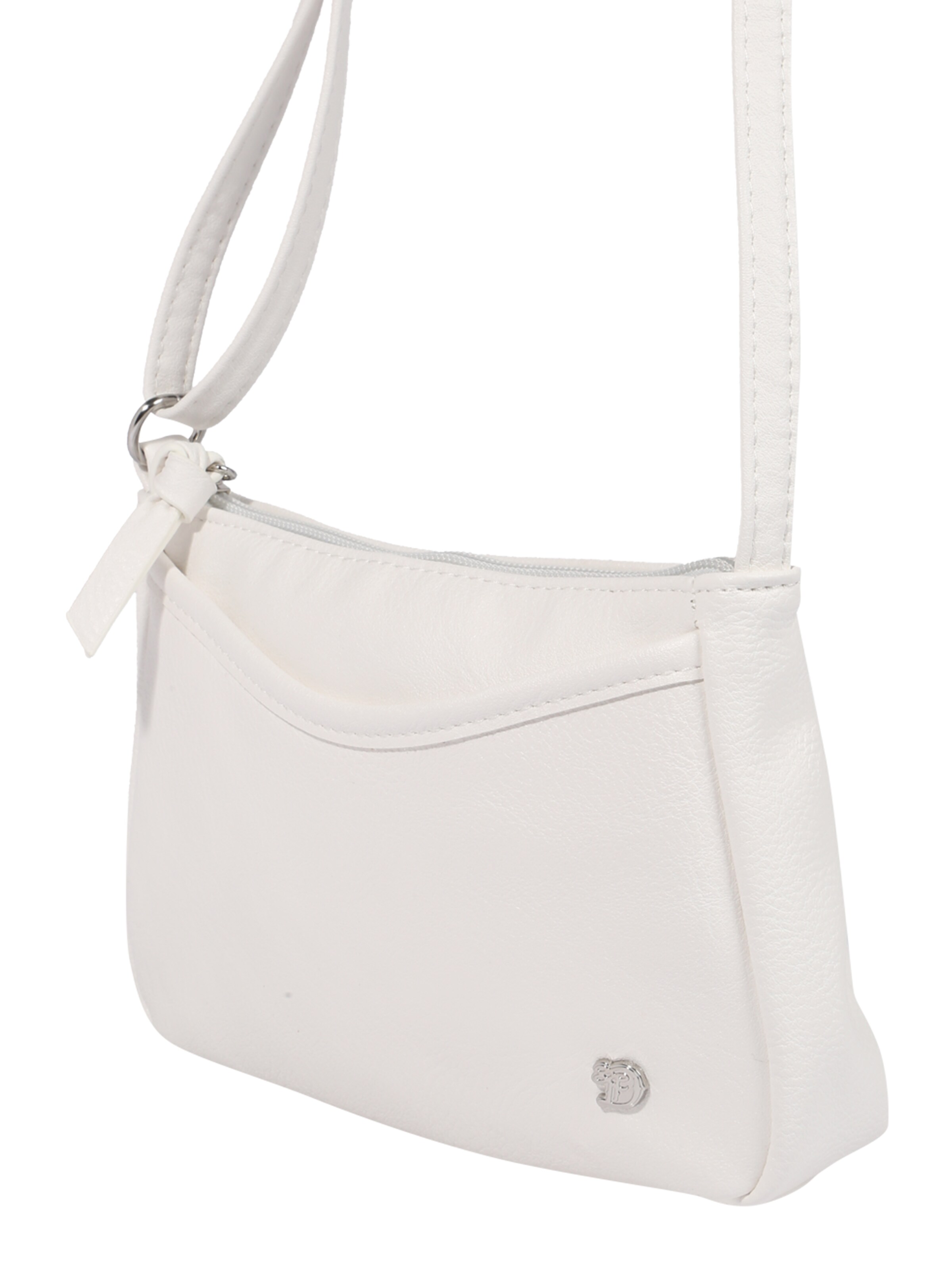 balta TOM TAILOR DENIM Rankinė su ilgu dirželiu 'Cilia': šonas