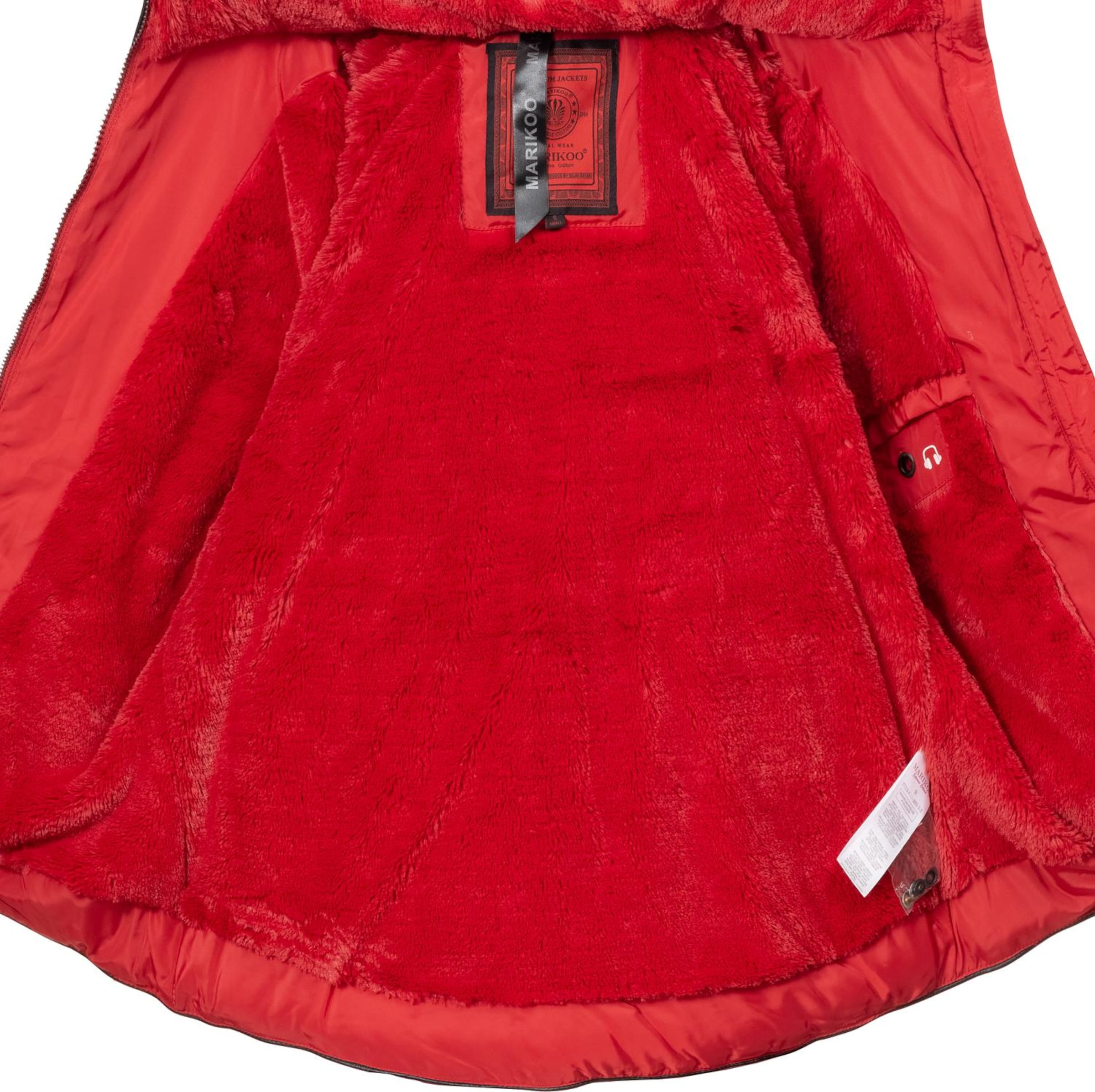 MARIKOO Winter jacket 'Amber' in Red
