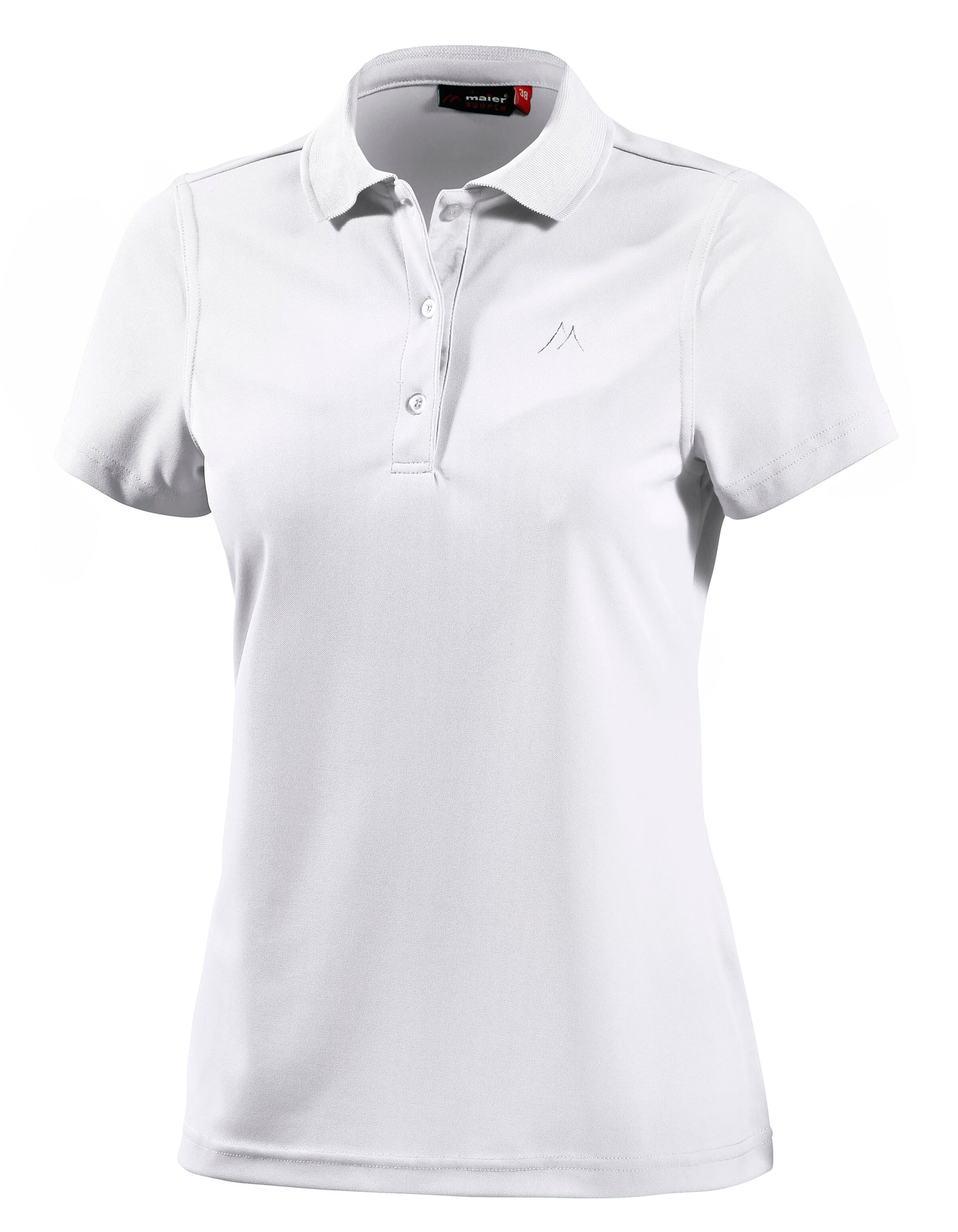Maier Sports Funktionsshirt 'Ulrike' in Weiß: Vorderseite