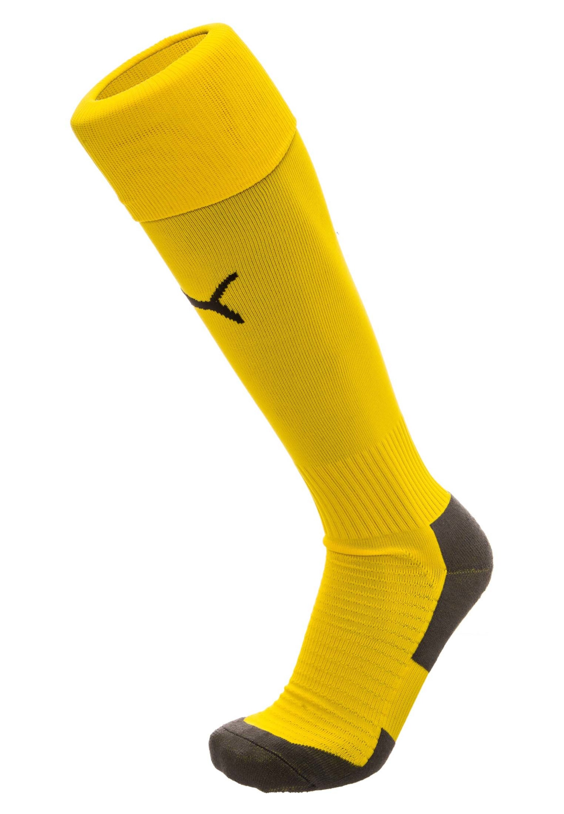 PUMA Stutzen 'Team Liga' in Gelb: Vorderseite