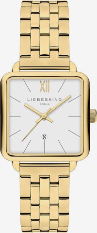 Liebeskind Berlin Zegarek analogowy w kolorze złoty: przód