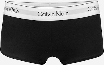 Calvin Klein Underwear سروال داخلي 'Boyshort' بلون أسود: الأمام