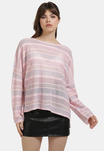 myMo at night Oversized Sweater in Pink: front