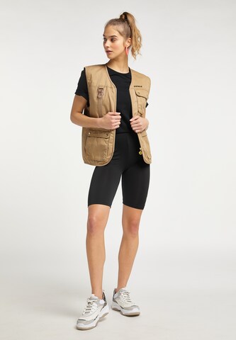 MYMO Bodywarmer in Beige: voorkant