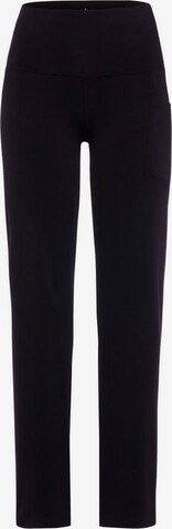 LASCANA ACTIVE - Loosefit Calças de desporto em preto: frente