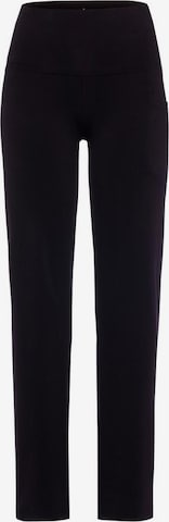 LASCANA ACTIVE Loosefit Sportovní kalhoty – černá: přední strana