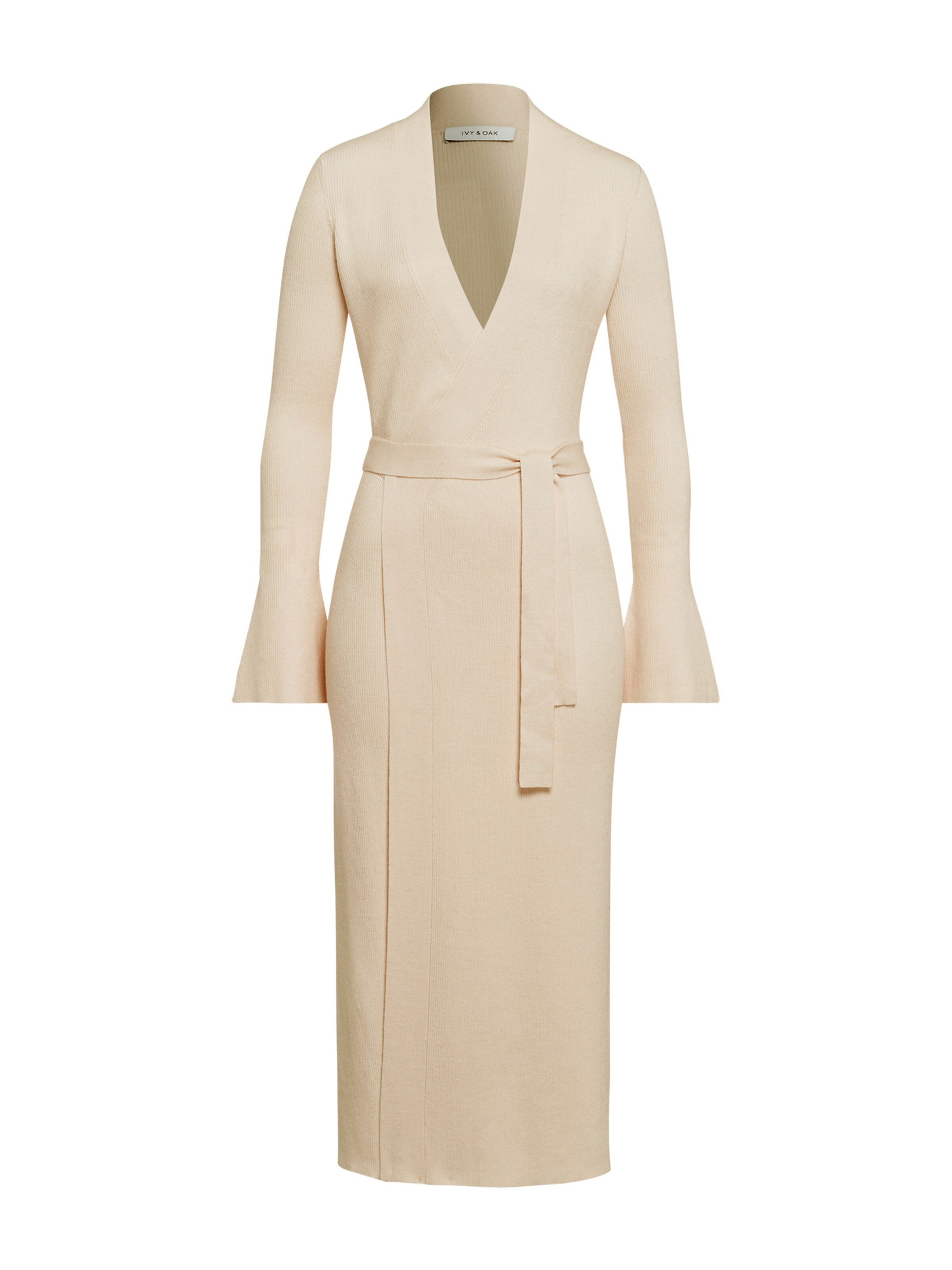 IVY & OAK - Gebreide jurk in de kleur Sand