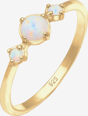 ELLI Ring 'Opal' in Gold: predná strana
