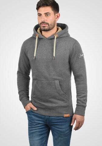 !Solid Sweatshirt 'TripHood Pile' in Grey: front