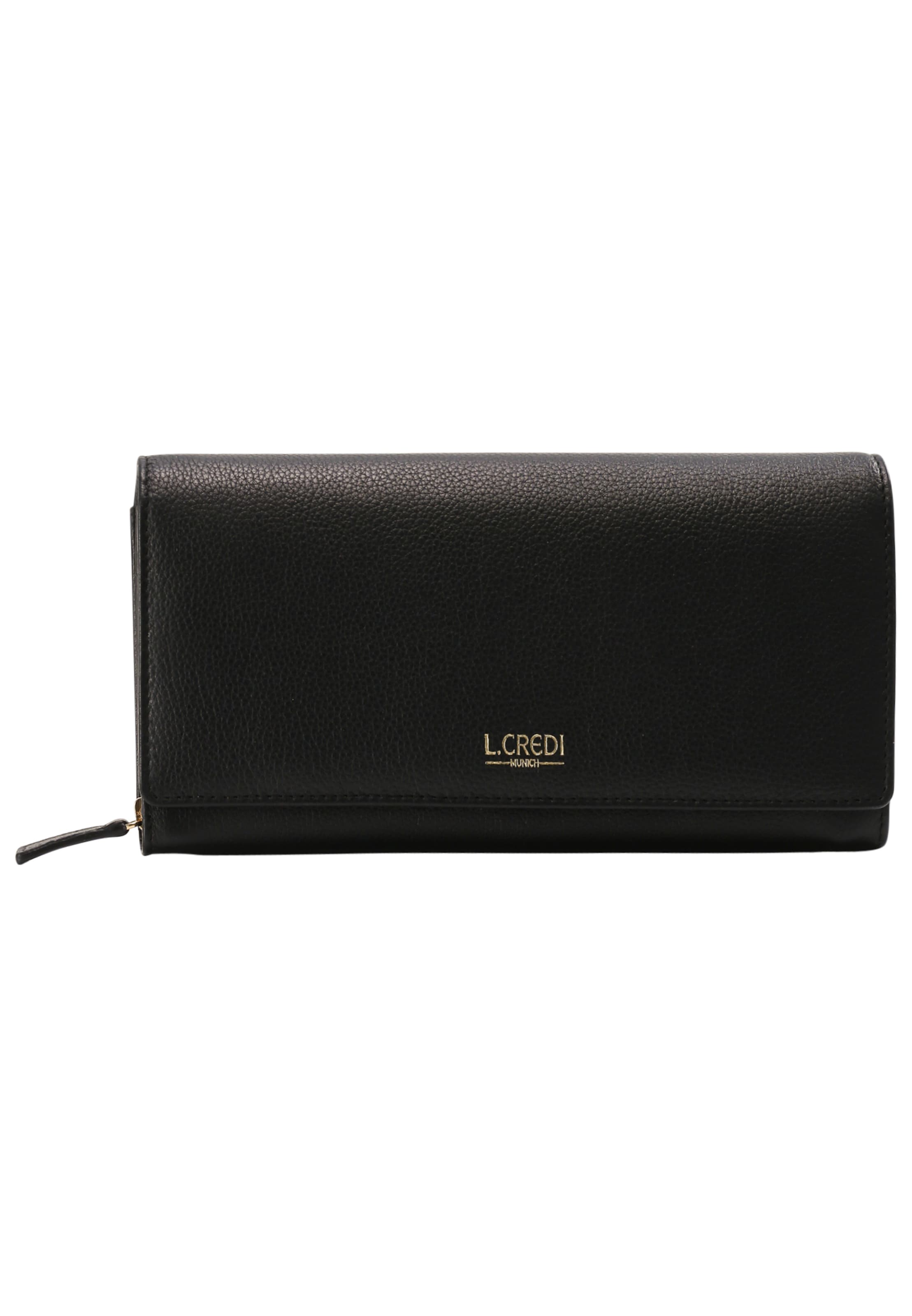 L.CREDI Wallet 'Evelyn' in Black: front
