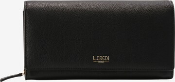 L.CREDI Wallet 'Evelyn' in Black: front