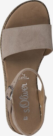 s.Oliver Sandalen met riem in Bruin