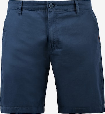 !Solid Regular Chino 'Thement' in Blauw: voorkant