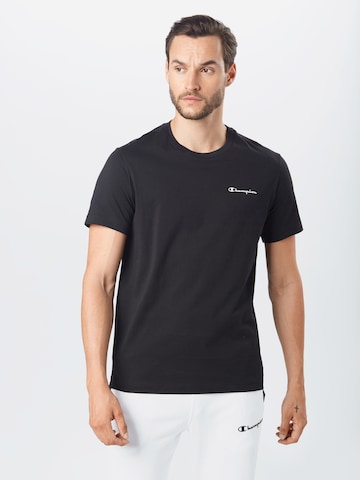 Coupe regular T-Shirt Champion Authentic Athletic Apparel en noir : devant