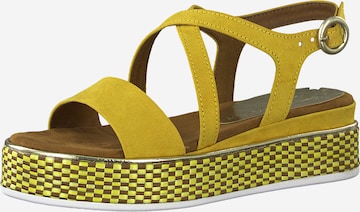MARCO TOZZI Sandały z rzemykami w kolorze żółty: przód