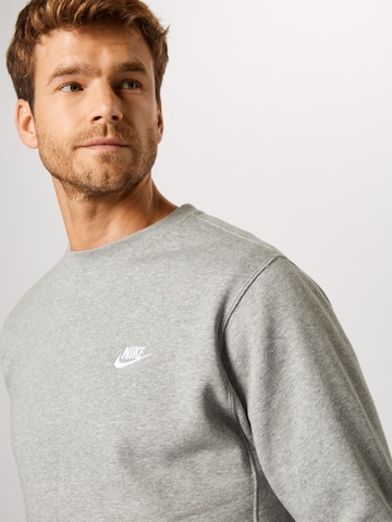 Nike Sportswear Klasický střih Mikina 'Club Fleece' – šedá