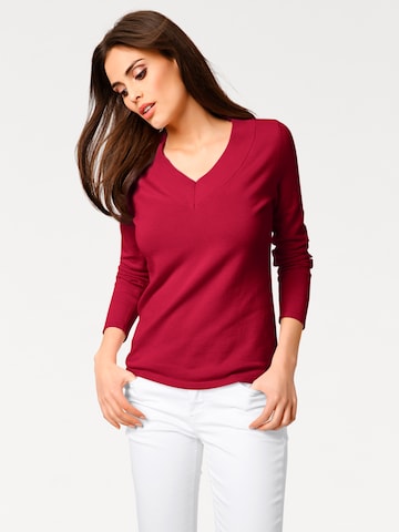 Pull-over heine en rouge : devant