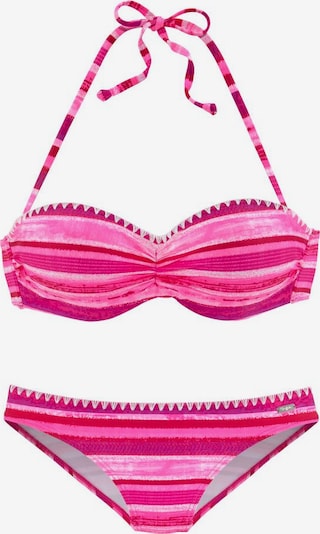 BUFFALO Bikini in de kleur Pink / Wit, Productweergave