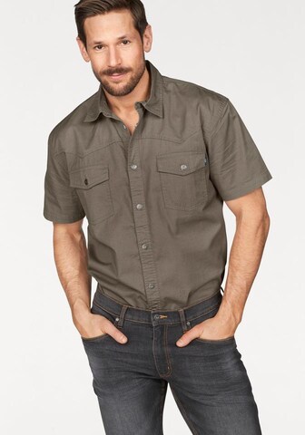 ARIZONA Regular fit Button Up Shirt in Green: front